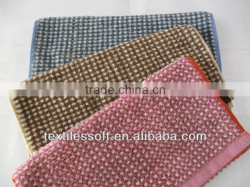 Jacquard yarn dyed little square towel face towel
