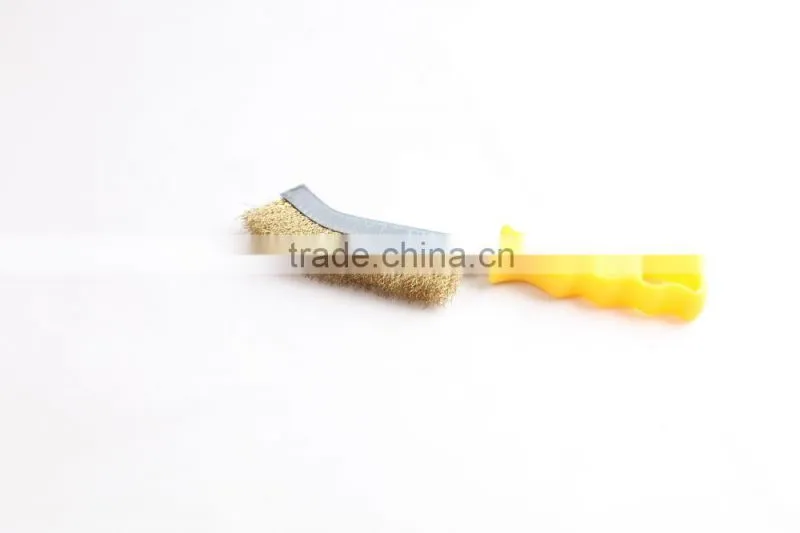 plastic crimped wire hand scratch brushes, length 265 mm 10 1/2"