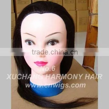 Male/Female human hair training head/natural hair training mannequins head