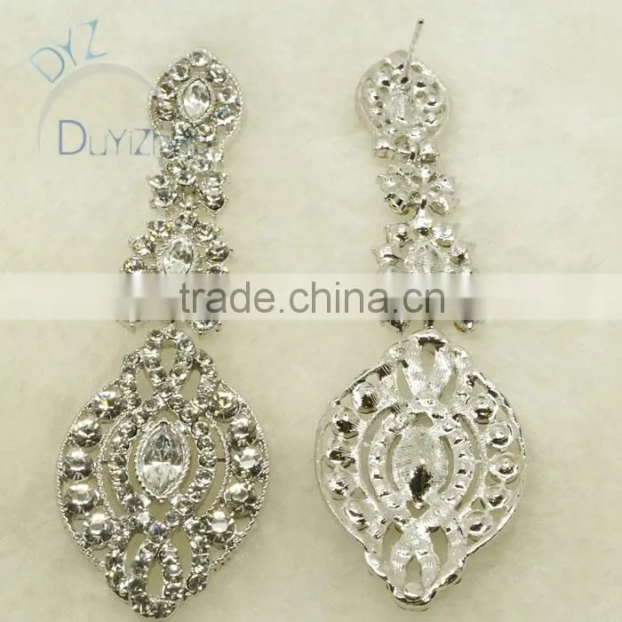 fashion jewelry set for women with clear stone/gold plate jewelry to buy