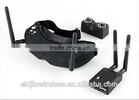 High Quality Skyzone SKY02 3D FPV Goggle/Video Glasses +Receiver Head Track JQ3V
