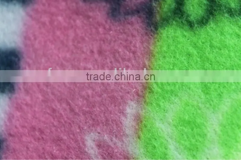 Printed polar fleece bedding set fabirc