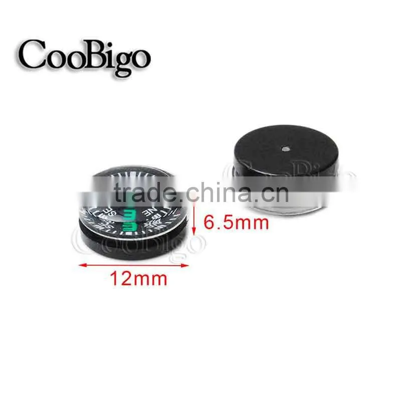 Clear Liquid-filled Plastic Button Small Mini Compass for Survival Kit Hiking Camping Outdoor Sports #FLQ177-20/14/12