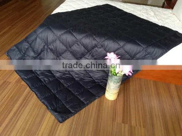 camping waterproof duck down and feather blanket