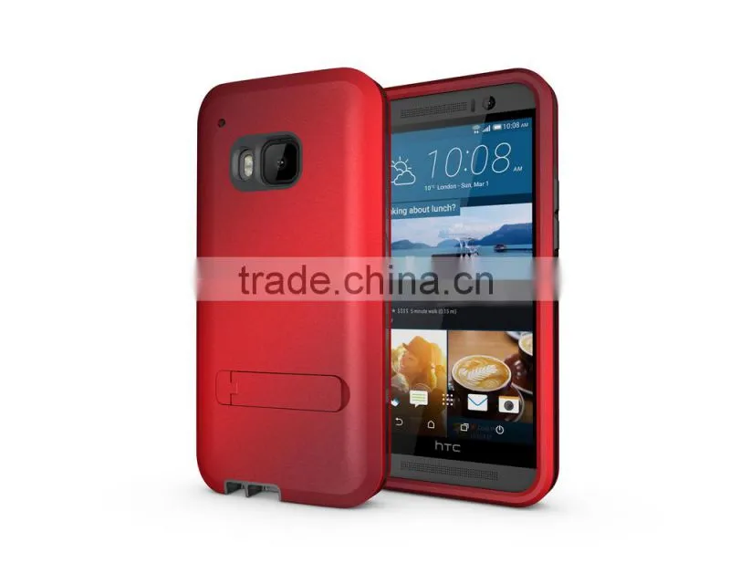 New design armor case built in screen protector for HTC M9