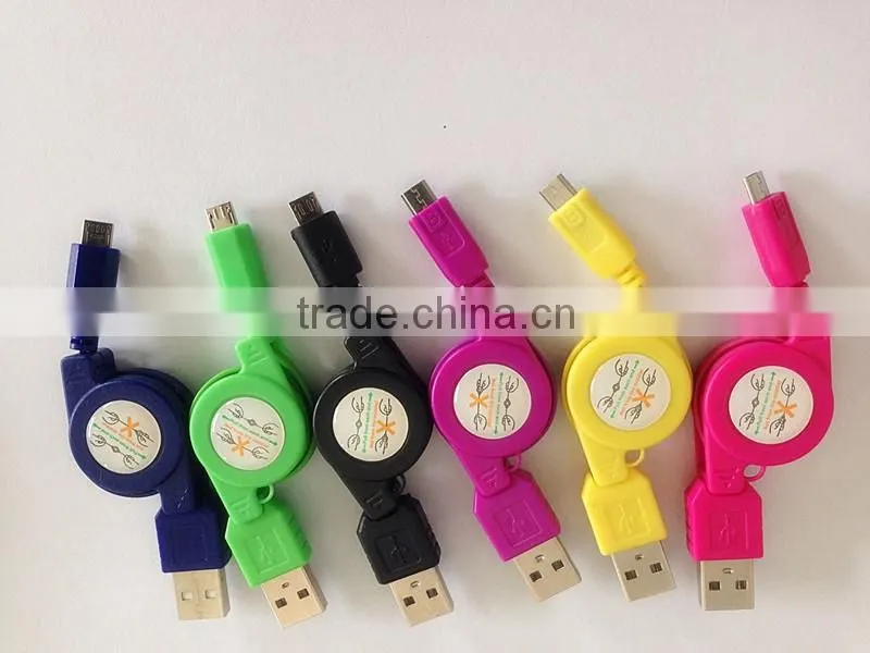 CE ROHS Approved Retractable Data Cable for mobile phone