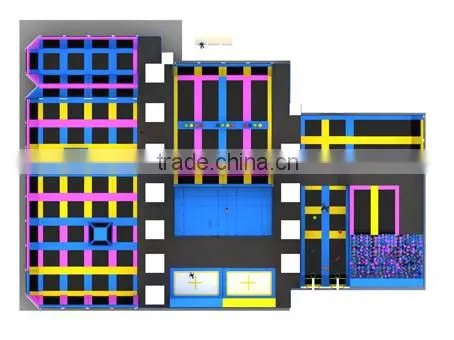 2016 big hot selling trampoline equipment for fun