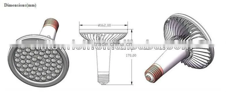 100w 9600-11500lm led high bay light can replace 500w halogen lamp