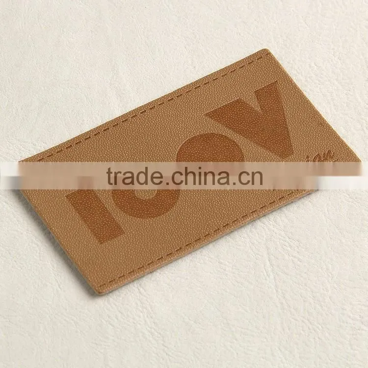 Free Design & Custom leather patch label for men's auto coats