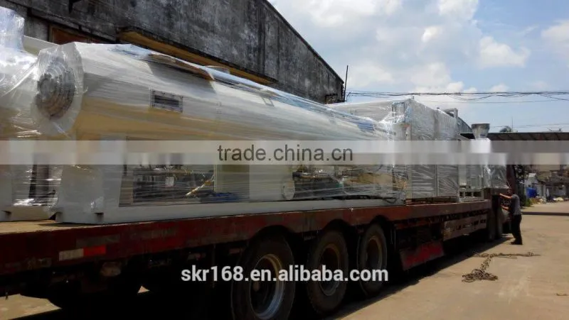 SKR machinery WPC PVC PP PE Wood-plastic Production Line Solid Composite Wood Plastic Extruder for threshold stair case