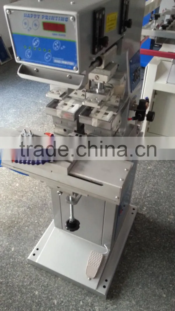 two color inkwell pad printer with shuttle for sale pad printing machine China