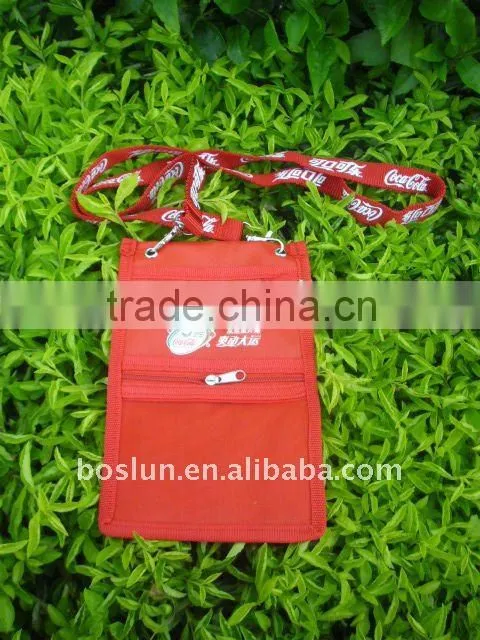 leather card holder with lanyard