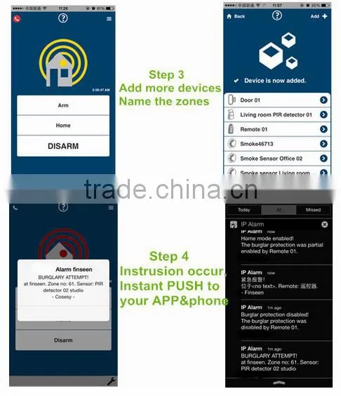 Smart home Technology IP Cloud Alarm Security System