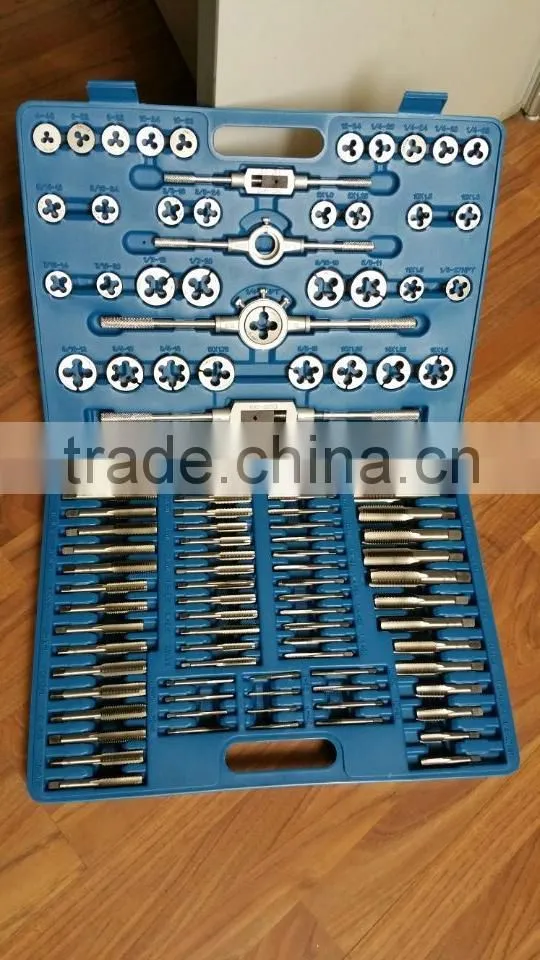 110pc alloy steel mertic or sae tap and die set in tool