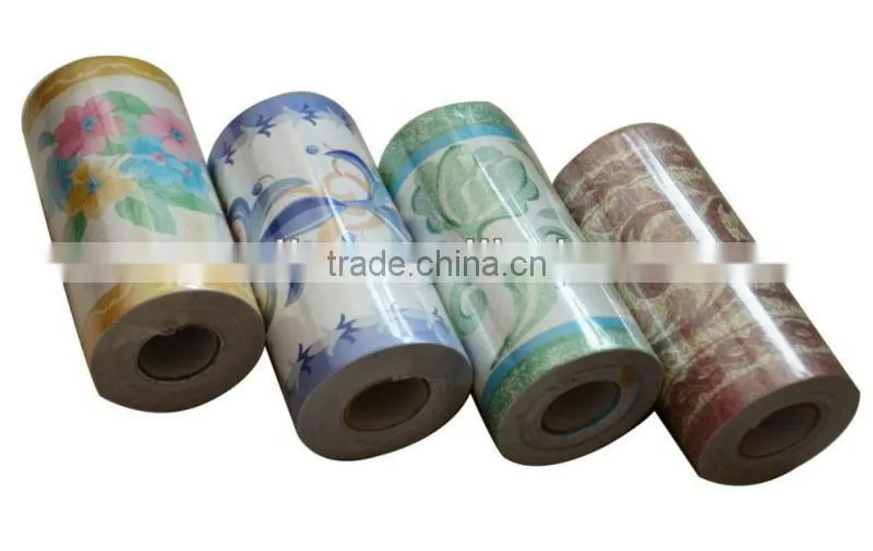 pvc natural flower wallpaper border