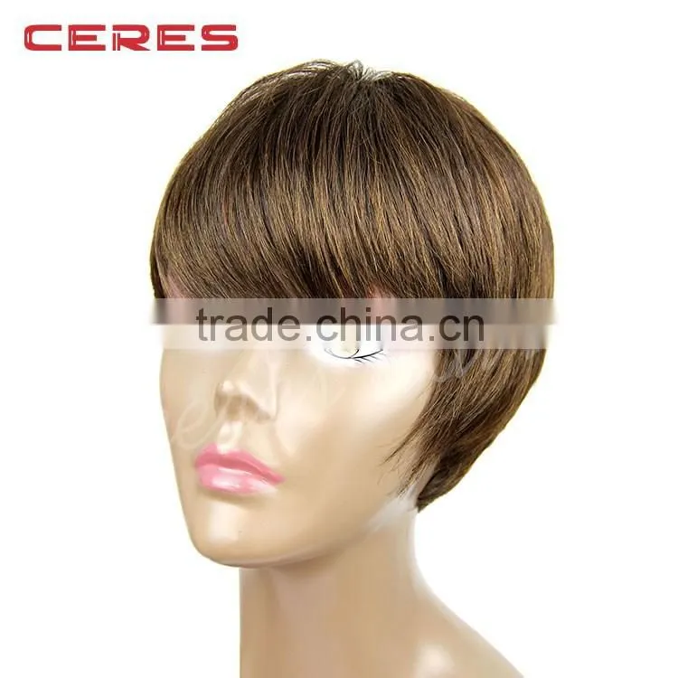 lady's fashion heat resistant synthetic wigs wholesale new popular style female elegant wigs wavy synthetic wig cap