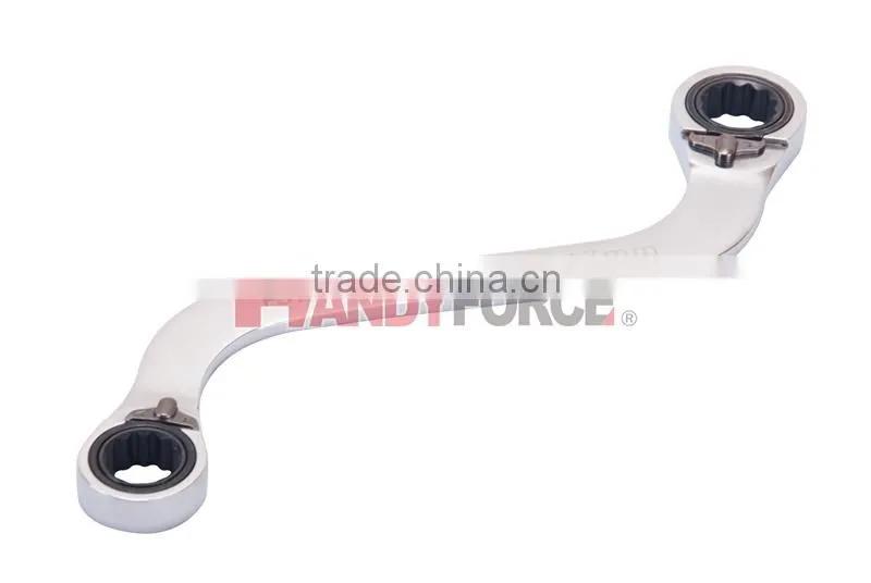 S-Shape Box End Reversible Ratchet Wrench Series, Wrench and Spanner Tool of Auto Repair Tools