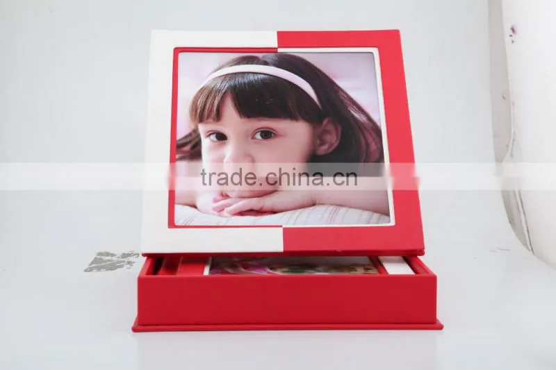 doublle 100 new design PU leaher baby photo album
