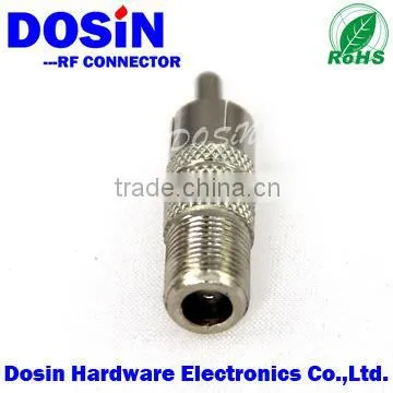 f connector rca plug adapter