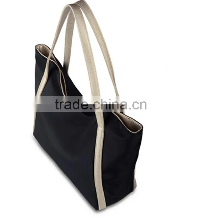Custom NylonTote and Shoulder Portable Large Travel Shopping Bag for Women