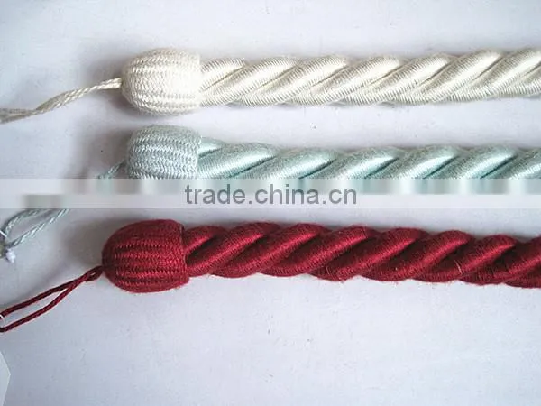 HIGH QUALITY DECORATIVE COTTON TIEBACK ROPE FOR CURTAIN