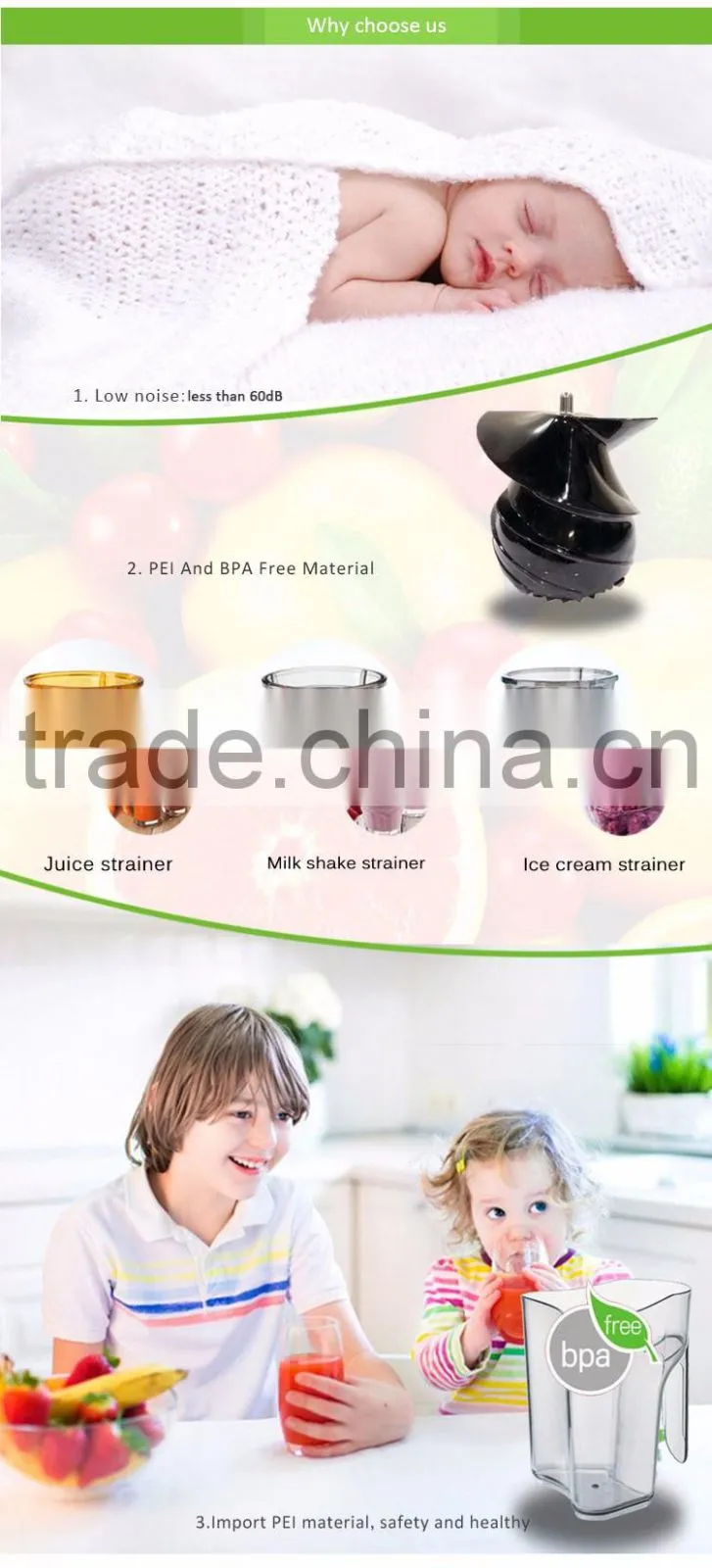 Patent! Slow Juicer (black with red)