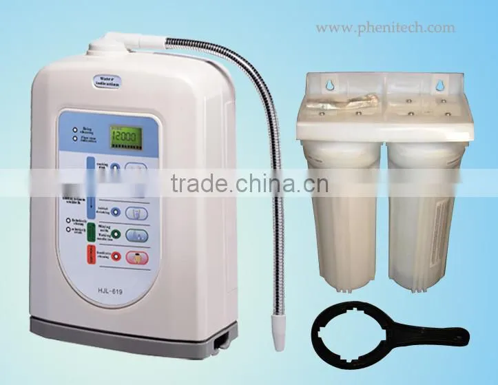 White color 5 Plates alkaline water ionizer machine with PH from 5.0-9.5
