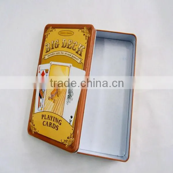 wholesale cartoon decoration rectangle tin can for food