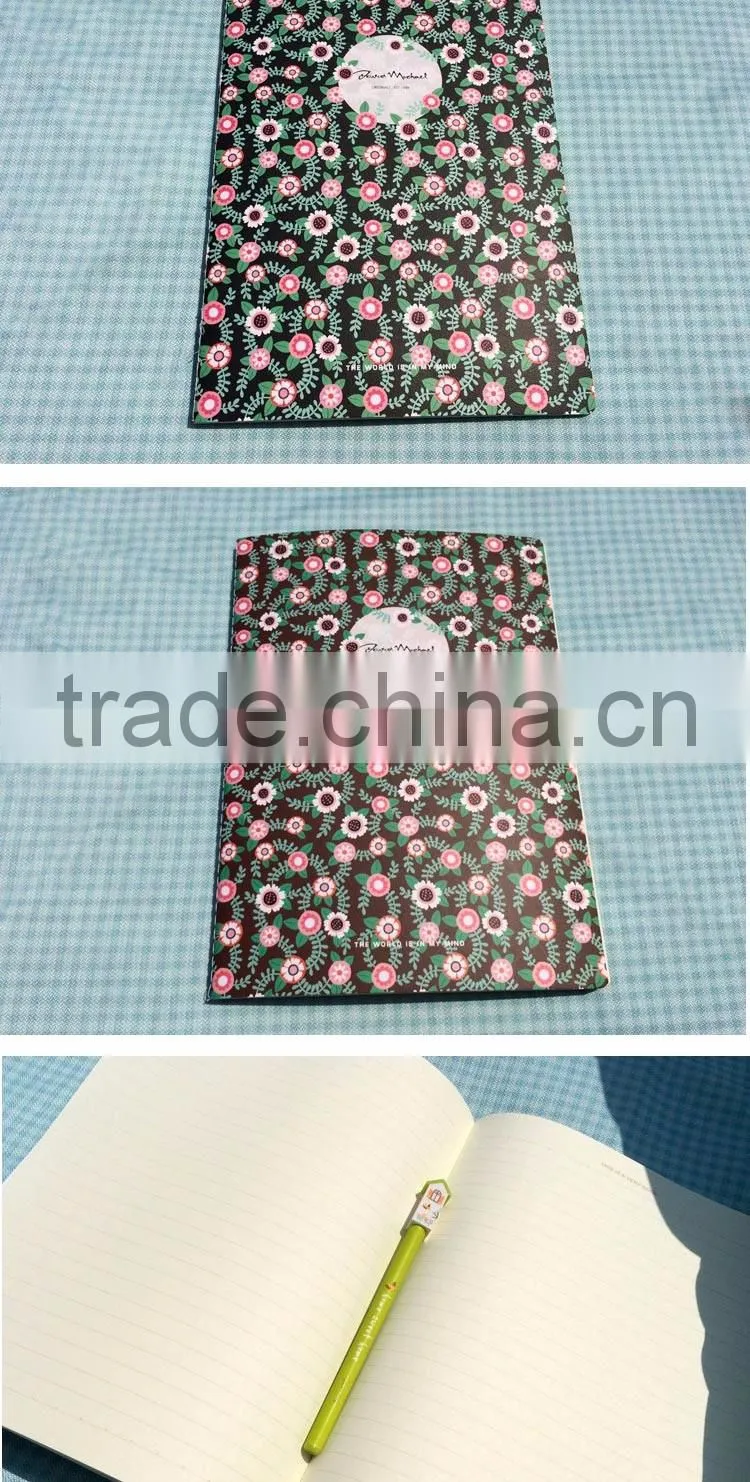 custom exercises book / notebook customized printing lines stock