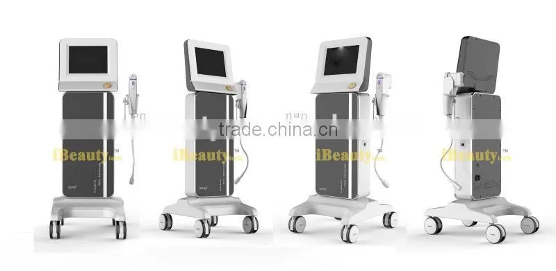 2015 professional portable HIFU High Intensity Focused Ultrasound HIFU with 3 tips for wrinkle removal