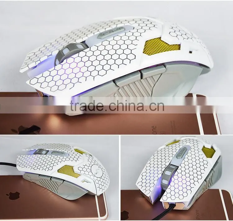 Colorful LED backlits gaming mice mouse_Macro setting 3500 DPI game mouse