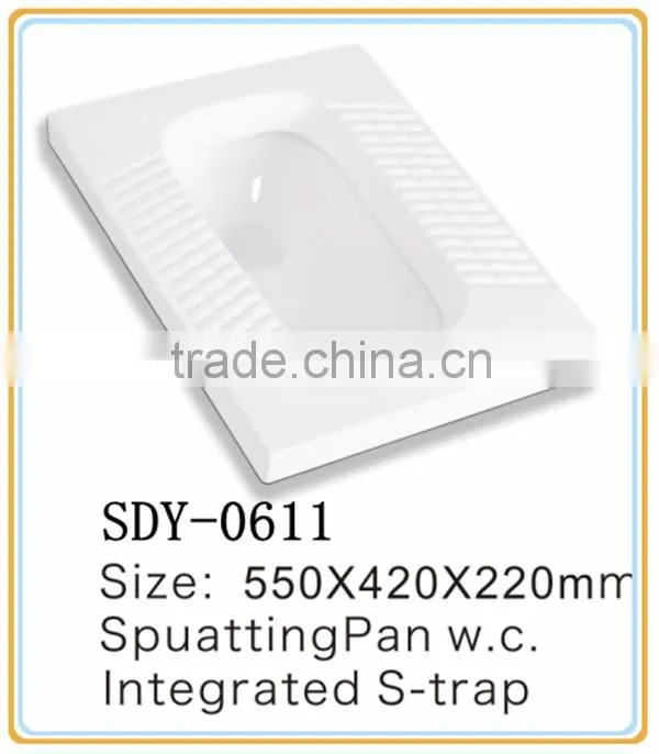 white ceramic squatting pan bathroom wc toilet pan