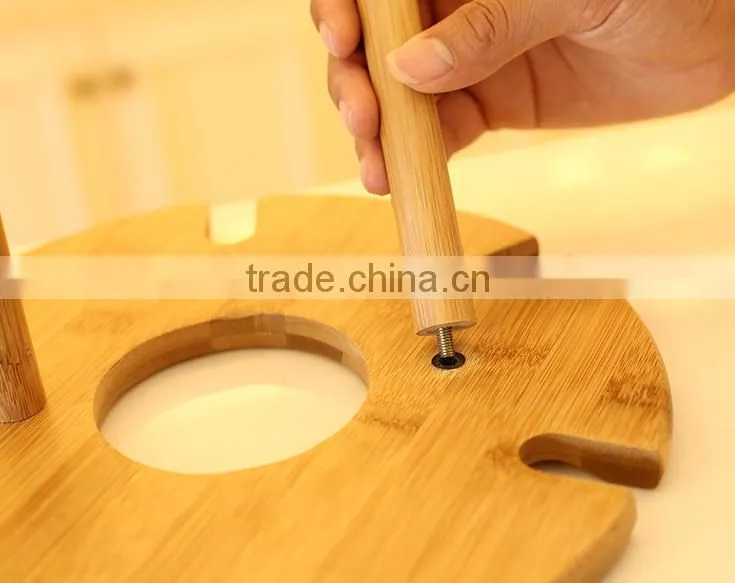 Bamboo wine cup Rack