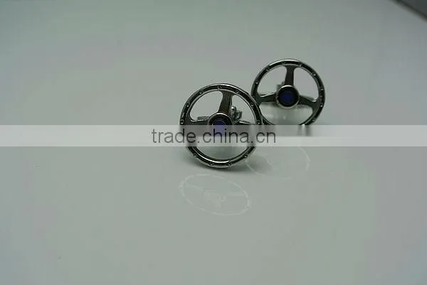 World famous car mark men's stainless steel cufflinks/cuff links manufactory/wholesalercufflinks