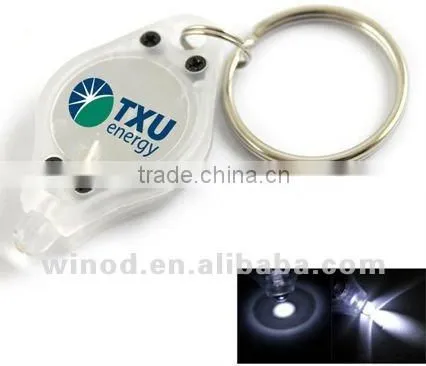Personalized cheap keychains with LED Light