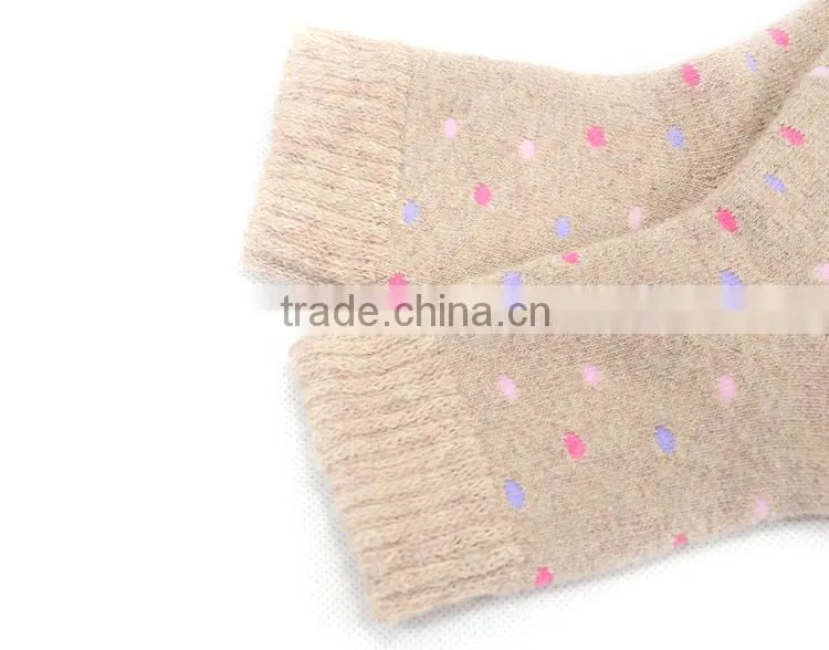 Cute flower printing Wool socks female socks thick warm thick winter socks for women