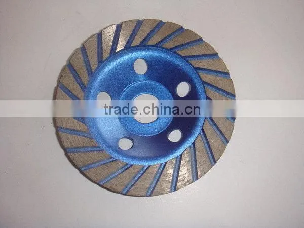Concrete turbo cup grinding wheels