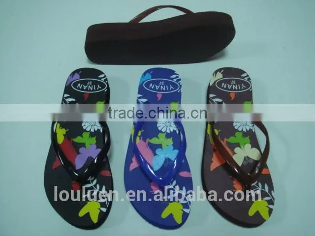 663 LOULUEN Wholesale Women Fashional EVA Wedge Flip Flop Sandals