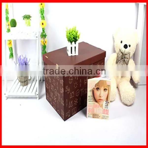Household Brown Color Bulk Storage Paper Gift Box Wholesale