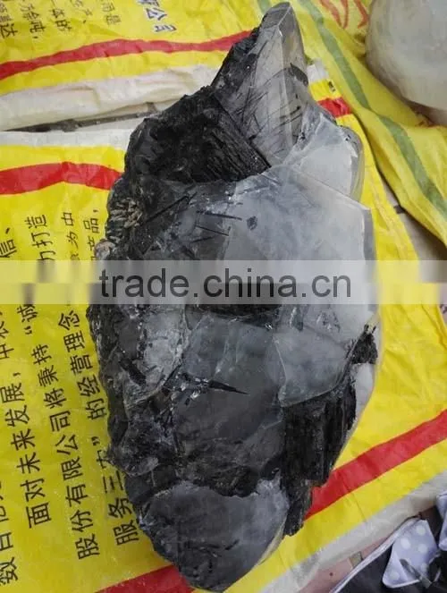 large natural rock raw black tourmaline specimen for decoration
