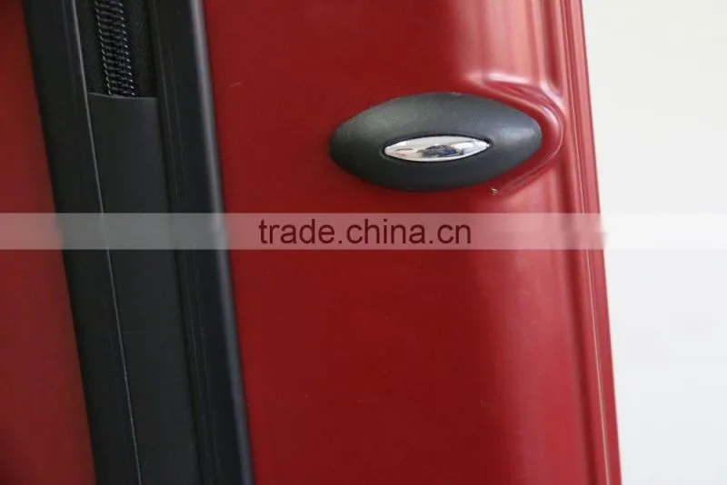 Shinny vertical bar ABS+PC fashion trolley luggage