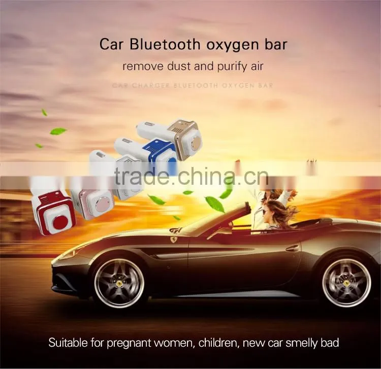 New energy car bluetooth with car charging oxygen bar,car charging bluetooth with headset