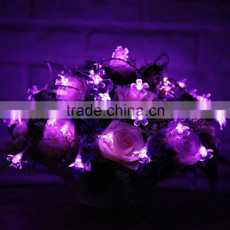 Hot sale Holiday living lights series christmas led string light solar flower light solar garden light for decoration