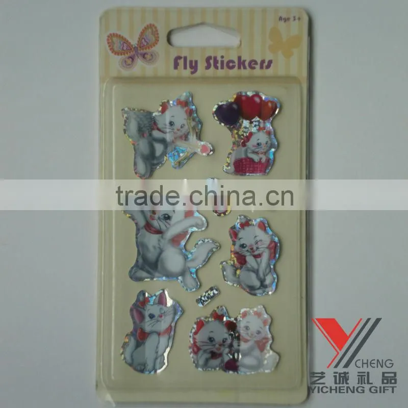 beautiful snowwhite 3D PVC Fly sticker