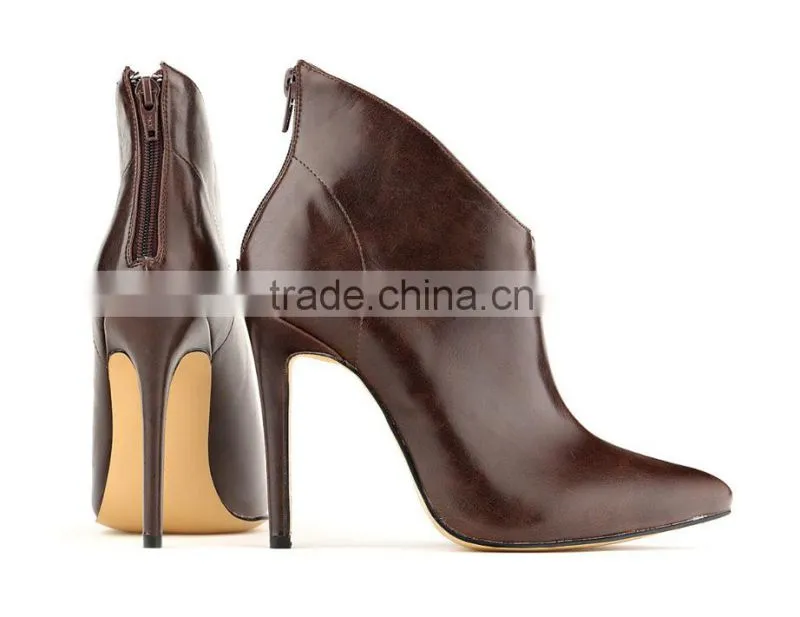 2015 High Quality Europen Style Women High Heel Boots For Autumn Winter Personality Short Boots