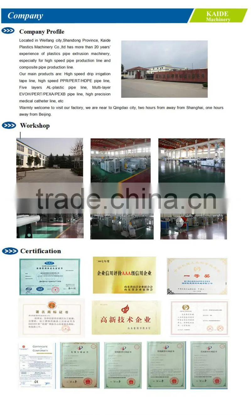 High speed PPR Pipe Production Line/ppr pipe making machine