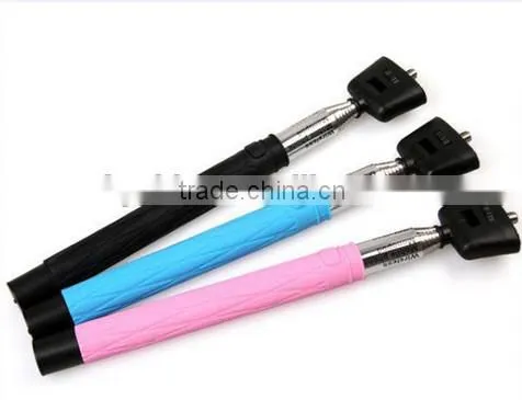 2016 popular fashion selfie stick for mobile phone D09 wireless monopod selfie stick with mirror