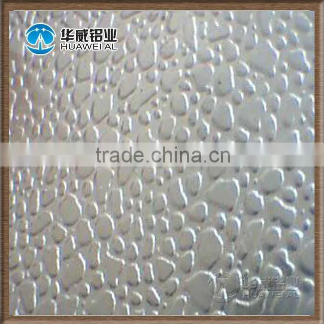 Orange peel aluminum foil for PU insulation panels