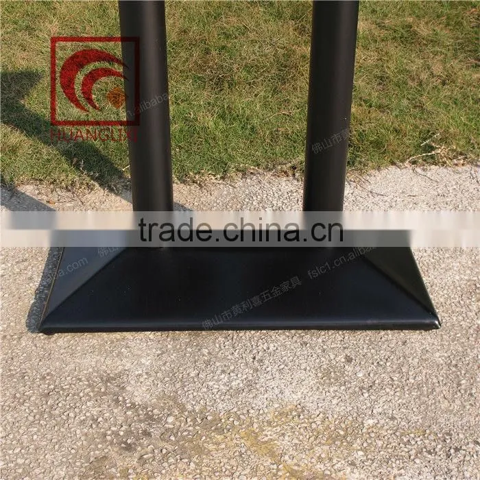 Factory direct special, wrought iron metal table legs, double-column steel table frame