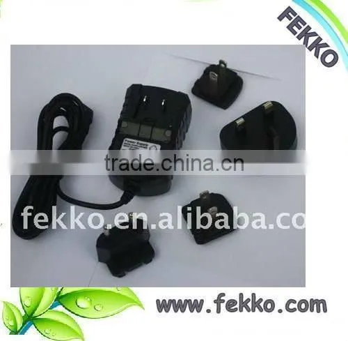 24W 12V 2A exchangeable adapter UL CE FCC ROHS SAA approvals
